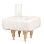 Керамический столик на деревянных ножках «Квадро» варинант исполнения - 2 | Loft Concept в Уфе