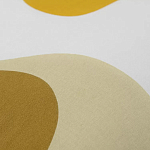 Подушка декоративная хлопковая горчичного цвета с абстрактным принтом Elysian Flow Sunset варинант исполнения - 3 | Loft Concept в Уфе