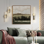 Бра с круглым плафоном из алебастра и бронзовой декоративной стрекозой 65 Alaris  варинант исполнения - 5 | Loft Concept в Уфе