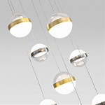 Люстра каскадная с 9-ю подвесами бронза и никель Peggy Futura lamp варинант исполнения - 3 | Loft Concept в Уфе