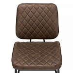 Стул с темно-коричневой обивкой из экокожи Benderson варинант исполнения - 5 | Loft Concept в Уфе