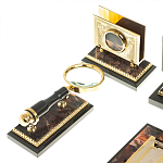 Настольный письменный набор из яшмы и долерита с декором в виде коня Manager Organizer варинант исполнения - 6 | Loft Concept в Уфе