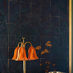 Обои ручная роспись Tsukimi Original colourway on gilded silk with antiquing варинант исполнения - 3 | Loft Concept в Уфе