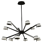 Люстра черного цвета на штанге Noir Supernova варинант исполнения - 2 | Loft Concept в Уфе