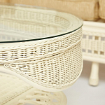 Комплект уличной мебели из ротанга Clara белый варинант исполнения - 12 | Loft Concept в Уфе