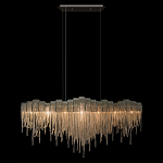 Люстра подвесная с металлическими дугами и длинными цепочками 115 см Atlantis Chain варинант исполнения - 12 | Loft Concept в Уфе