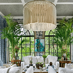 Люстра белая плетеная с кисточками Boho Tassel Chandelier варинант исполнения - 3 | Loft Concept в Уфе