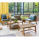 Садовый 2-х местный диван с каркасом из акации Green варинант исполнения - 5 | Loft Concept в Уфе