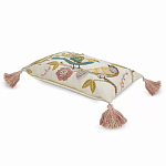 Чехол на подушку с кисточками и вышивкой птиц Ethnic mix Birds Rect варинант исполнения - 1 | Loft Concept в Уфе