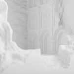 Встраиваемый в стену гипсовый светильник под покраску с эффектом разрушенной стены Antiquity Athena варинант исполнения - 6 | Loft Concept в Уфе