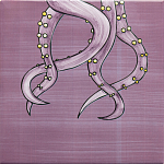 Плитка с узором Осьминог велосипедист варинант исполнения - 4 | Loft Concept в Уфе