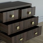 Бельевой Комод с 4 ящиками Elsa Dreams Walnut варинант исполнения - 3 | Loft Concept в Уфе