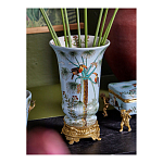 Ваза из фарфора с бронзовыми элементами Tropical Garden варинант исполнения - 8 | Loft Concept в Уфе