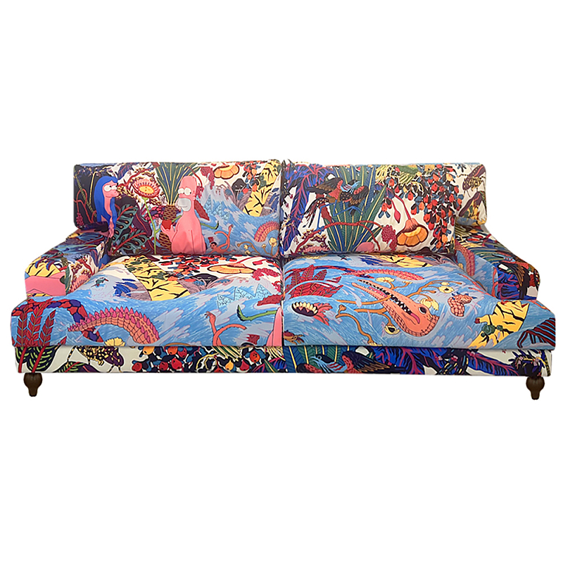 Премиальный Акцентный Диван Simpsons in Paradise Pop Art Sofa Мульти в Уфе | Loft Concept 