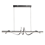 Люстра линейная черного цвета с волнообразным металлическим элементом Luke Lampco Tracer Lamp варинант исполнения - 2 | Loft Concept в Уфе