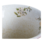 Ваза из голубого фарфора с бронзовыми элементами Blue Garden варинант исполнения - 3 | Loft Concept в Уфе