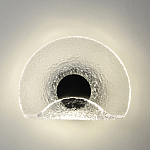 Бра из текстурированного прозрачного стекла с изогнутым краем Textured Glass  варинант исполнения - 3 | Loft Concept в Уфе