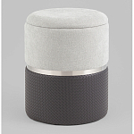 Пуф Mauldine с ящиком серо-черный с экокожей варинант исполнения - 1 | Loft Concept в Уфе