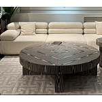 Столик журнальный круглый с полосатым узором Zebroids варинант исполнения - 5 | Loft Concept в Уфе