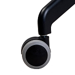 Стул с мягкой бежевой обивкой из велюра и подъемно-поворотным механизмом на черных колесиках Harper Beige варинант исполнения - 6 | Loft Concept в Уфе