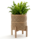 Кашпо на ножках из бамбука Bamboo Decor варинант исполнения - 8 | Loft Concept в Уфе