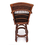 Барный стул из ротанга Eloise коричневый варинант исполнения - 4 | Loft Concept в Уфе