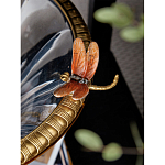 Чаша из прозрачного стекла с бронзовым рельефным ободком Eden Garden варинант исполнения - 6 | Loft Concept в Уфе