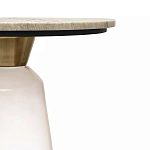 Кофейный столик с прозрачным основанием и столешницей с мраморным узором Transparent Base варинант исполнения - 2 | Loft Concept в Уфе