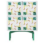 Тумба  с рисунком ShortT Pina Colada Green варинант исполнения - 1 | Loft Concept в Уфе