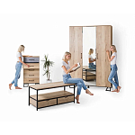 Комод с 3-мя ящиками в стиле лофт Urban Style Space варинант исполнения - 6 | Loft Concept в Уфе