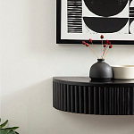 Прикроватный подвесной столик с ящиком черный Bedside Hanging Table варинант исполнения - 5 | Loft Concept в Уфе