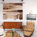 Тканый вручную монументальный настенный гобелен Earth Flow варинант исполнения - 4 | Loft Concept в Уфе