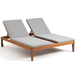 Шезлонг двухместный из эвкалипта Sunset варинант исполнения - 1 | Loft Concept в Уфе