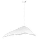 Подвесной светильник с асимметричным волнообразным абажуром и фактурной бахромой по краю Tactile Line варинант исполнения - 12 | Loft Concept в Уфе
