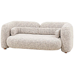 Дизайнерский двухместный диван с мягкими спинкой и подлокотниками бежевый Madelaine Sofa Beige варинант исполнения - 3 | Loft Concept в Уфе