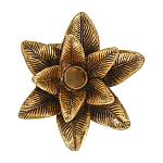 Подсвечник в форме пальмы с резными листьями и текстурным основанием Golden palm leaves варинант исполнения - 2 | Loft Concept в Уфе