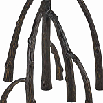 Торшер с цилиндрическим абажуром на каркасе в виде корня растения Curling Light варинант исполнения - 3 | Loft Concept в Уфе