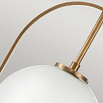 Подвесной светильник с белым плафоном в форме шара в арочной подвеске Hinkley варинант исполнения - 17 | Loft Concept в Уфе