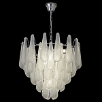 Люстра с подвесками из рифленного стекла в форме капель Textured Glass Chandelier варинант исполнения - 16 | Loft Concept в Уфе