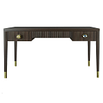 Письменный стол Elsa Dreams Walnut Шпон дерево с двумя ящиками варинант исполнения - 5 | Loft Concept в Уфе