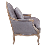 Кресло Ava Classical Armchair brown and grey velour варинант исполнения - 2 | Loft Concept в Уфе