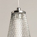 Люстра круглая каскадня с 5-ю плафонами из металлической сетки Mesh Lampshade Lighting варинант исполнения - 9 | Loft Concept в Уфе