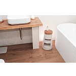 Керамический столик с деревянной столешницей "Пешка" варинант исполнения - 2 | Loft Concept в Уфе