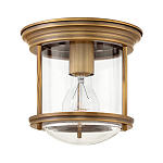 Потолочный светильник для ванных комнат с цилиндрическим стеклянным плафоном и одной лампой Hinkley варинант исполнения - 5 | Loft Concept в Уфе