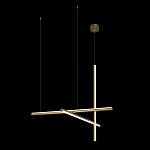 Люстра с 3-мя  пересекающимися цилиндрическими плафонами на тонких тросах Trumpet tube варинант исполнения - 3 | Loft Concept в Уфе