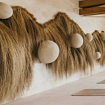 Большая дизайнерская Инсталляция из соломы RAFFIA Installation  варинант исполнения - 4 | Loft Concept в Уфе