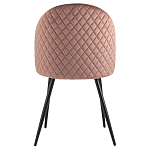 Мягкий стул в велюре пыльно-розового цвета Miruna Chair варинант исполнения - 3 | Loft Concept в Уфе