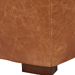 Кожаное модульное кресло коричневое без подлокотников с подушкой Coul Leather Modular Armchair варинант исполнения - 5 | Loft Concept в Уфе