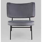 Мини-кресло District Lounge велюр серый варинант исполнения - 4 | Loft Concept в Уфе