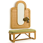 Скамья из ротанга с подушкой Mattia Rattan Bench варинант исполнения - 5 | Loft Concept в Уфе